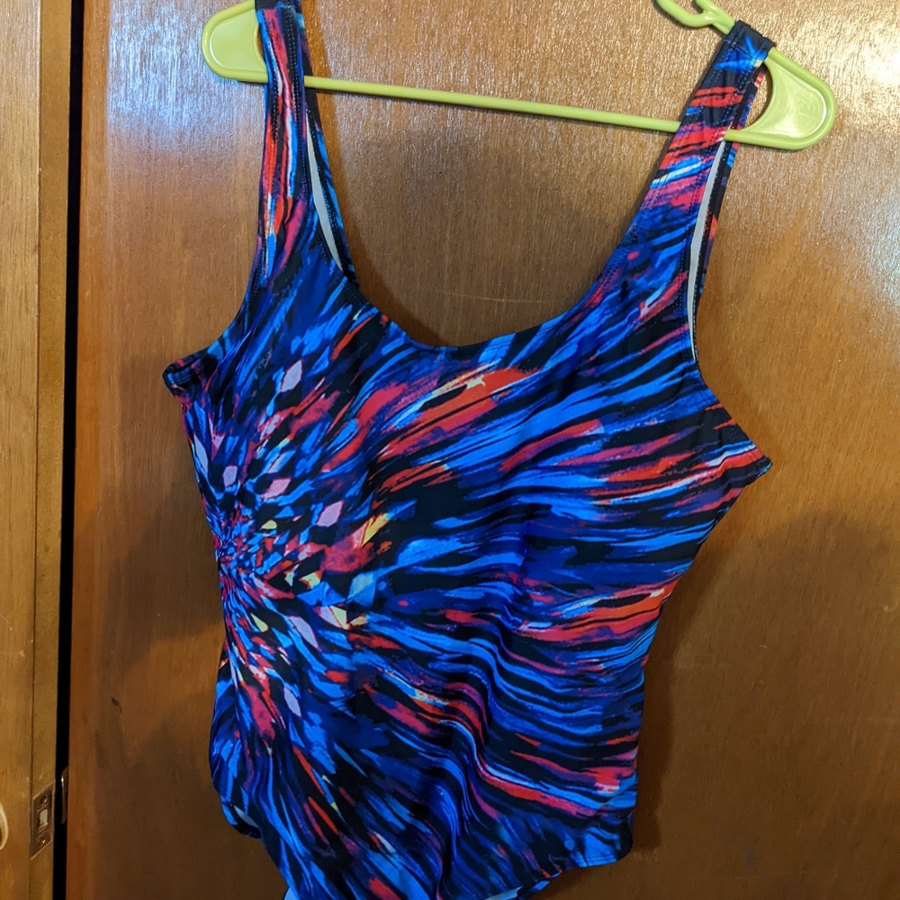 Multicolored One Piece Swimsuit size XXXL, roughly US 22/24.